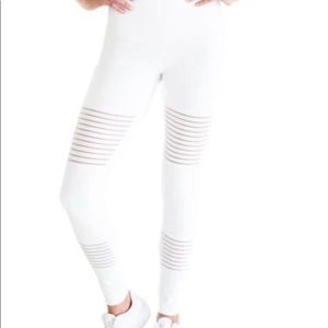 DYI white stripe out leggings